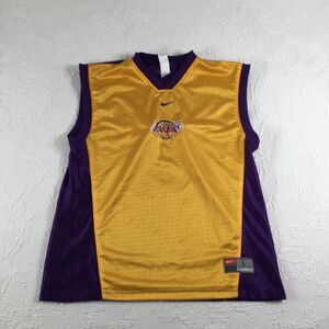 VTG 1999 Nike Los Angeles Lakers Player Issue Reversible Large Jersey Swoosh NBA